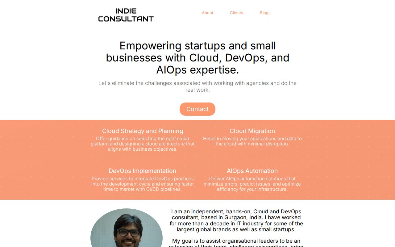 Cloud and DevOps Consulting for Startups | IndieConsultant